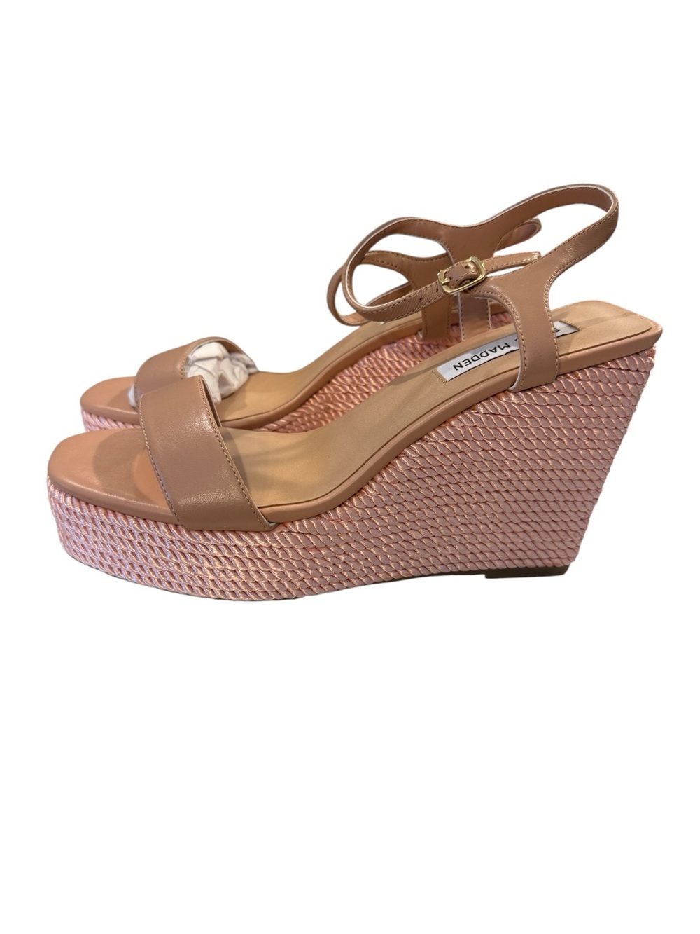 Steve Madden Tory Twist Wedge Sandals
Rope Platform Ankle Strap Pink 8.5 NEW - Picture 10 of 13